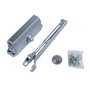WOLFPACK LINEA PROFESIONAL Ferme-porte avec retenedor Force 2, Argent (Portes 70/90 cm.)