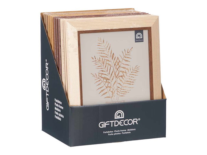 GIFTDECOR Lot de 24 cadres photo relief 20x25 cm assortis