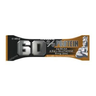 WEIDER PROTEin 60% Barres Cacahuète Salée-Caramel WEIDER PROTEin 60% Barres Cacahuète Salée-Caramel