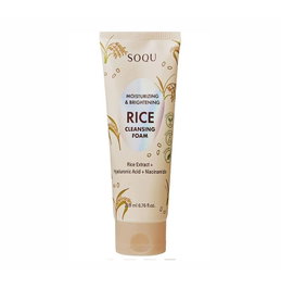 Albi SOQU Mousse Nettoyante Hydratante et Éclaircissante au Riz
