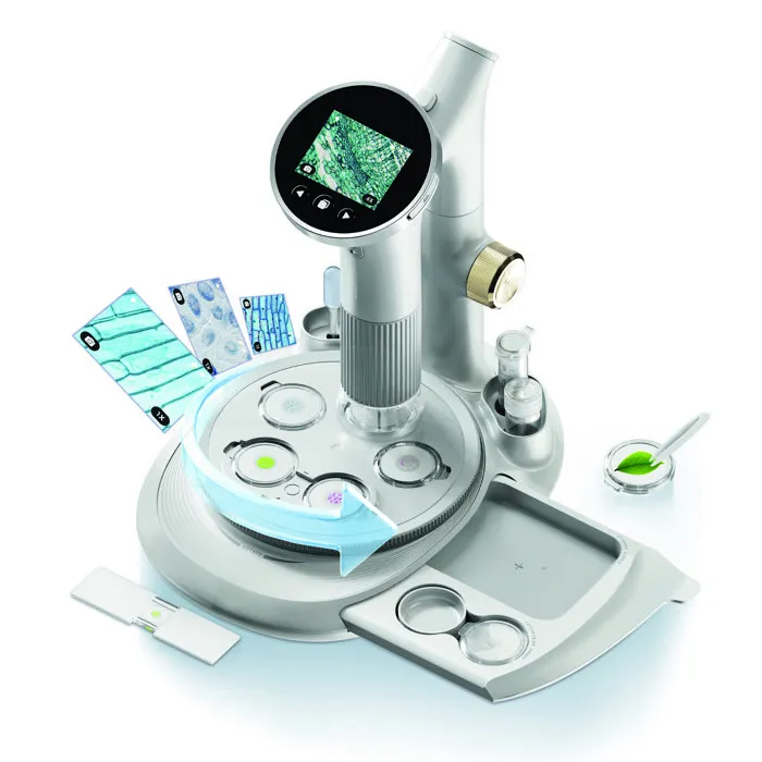 Canal Toys Microscope Vidéo Vision 1000 avec Écran Intégré - COS007 - Observation jusqu'à 400x, Base Rotative, Capture Photo/Video et Transfert USB-C