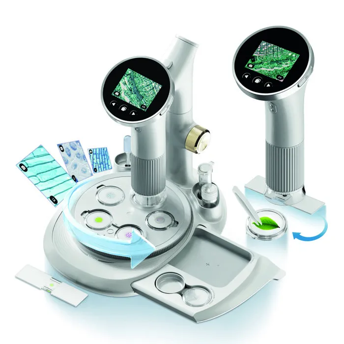 Canal Toys Microscope Vidéo Vision 1000 avec Écran Intégré - COS007 - Observation jusqu'à 400x, Base Rotative, Capture Photo/Video et Transfert USB-C