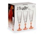 Vivalto Coupe à Cava Couleur Saumon 170 ml Verre en Cristal 20 x 6.5 cm (Set de 48)
