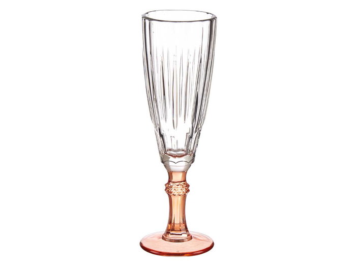 Vivalto Coupe à Cava Couleur Saumon 170 ml Verre en Cristal 20 x 6.5 cm (Set de 48)