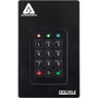 Apricorn Disque SSD portable sécurisé Aegis Fortress L3 2 To (2000 GB) avec protection par mot de passe et chiffrement matériel 256-bit AES - USB 3.1
