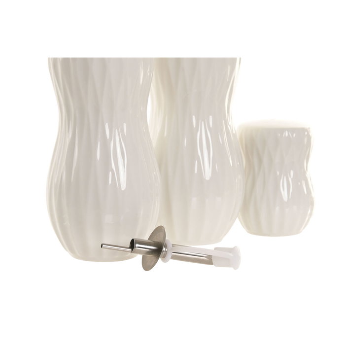 Home ESPRIT Ensemble salière et poivrier Blanc Brun foncé Bambou Porcelaine Home ESPRIT Ensemble salière et poivrier Blanc Brun foncé Bambou Porcelaine
