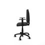 PIQUERAS Y CRESPO Chaise de bureau Aýna, Simili cuir gris foncé, Accoudoirs 1D
