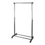 Mondex Portant métallique avec roulettes jusqu'à 10 kg barre ø41x85 cm hauteur réglable 95,5-166,5 cm acier chromé noir