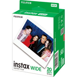 Fujifilm instax WIDE Film Glossy Blanc 2x10