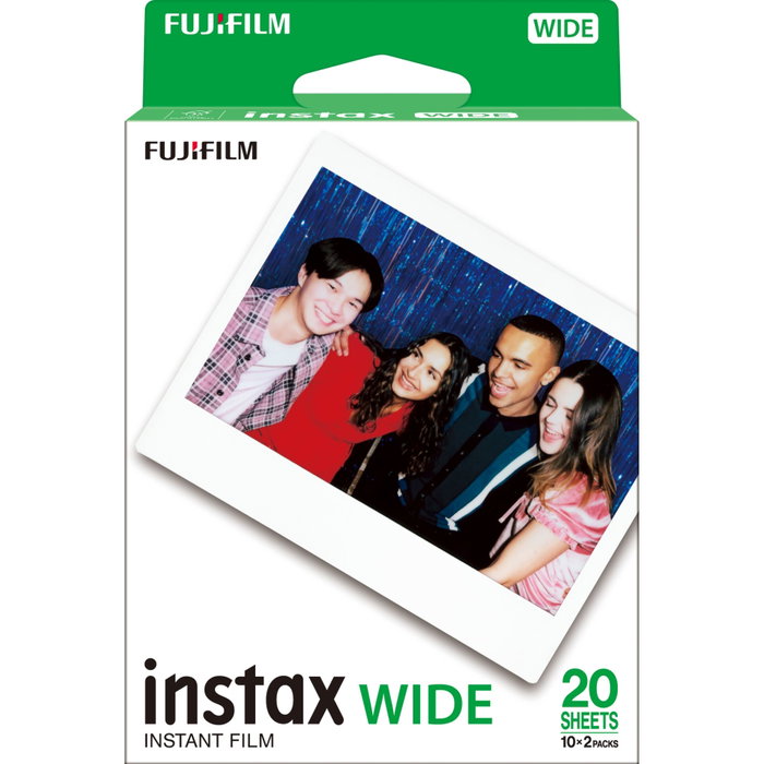 Fujifilm instax WIDE Film Glossy Blanc Fujifilm instax WIDE Film Glossy Blanc