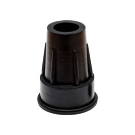 Micel CNT09 18 mm Lot de 25 Embouts pour béquilles en caoutchouc noir