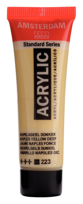 Amsterdam Peinture Acrylique Standard Jaune Naples foncé 223 - 20 ml Amsterdam Peinture Acrylique Standard Jaune Naples foncé 223 - 20 ml