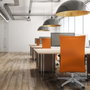 Piqueras Y Crespo Silla Albacete Marron avec mécanisme Sincro et base aluminium