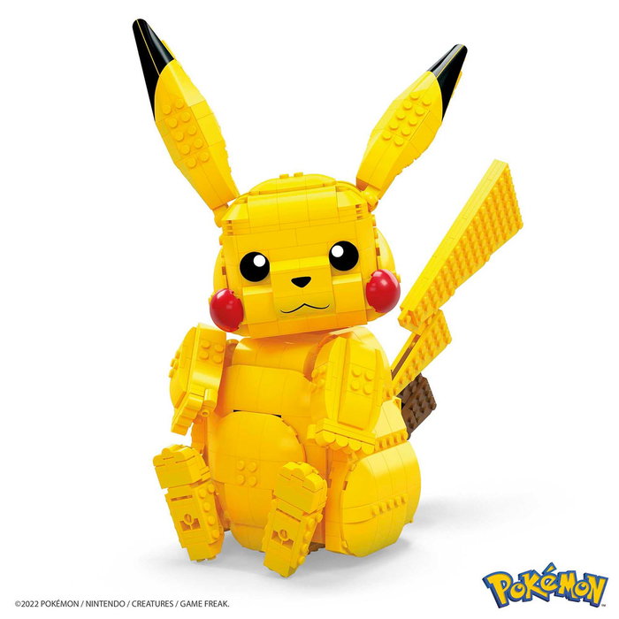 Mega Construx - Set de Construction Pokémon Pikachu Géant Articulé de 30 cm - Fvk81 - Jeu de Construction pour Enfants à partir de 8 Ans