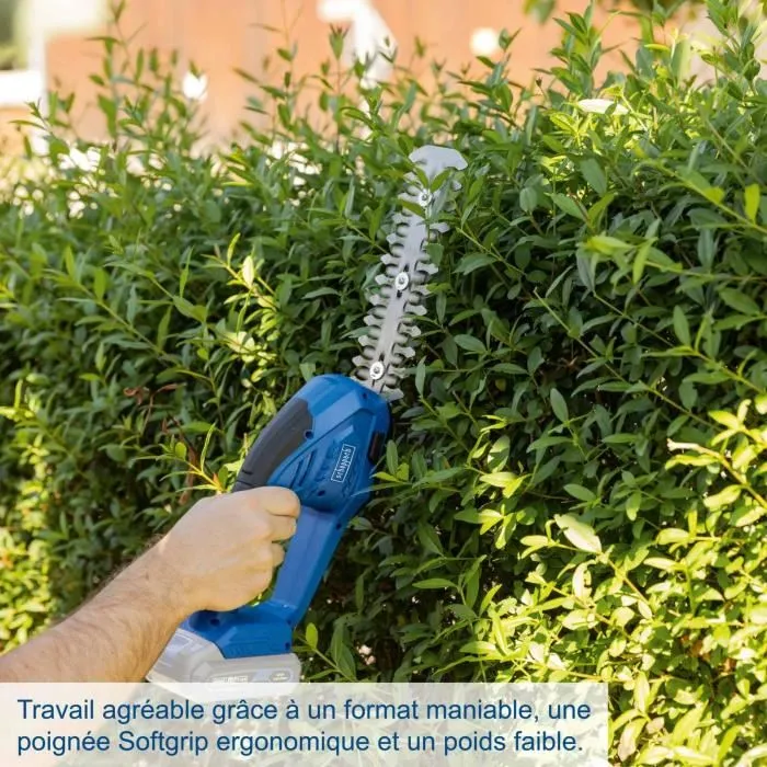 Scheppach C-HTGS200-X - Cisaille à gazon et taille-haie sans fil 2 en 1 - Batterie 20V IXES 2Ah avec chargeur