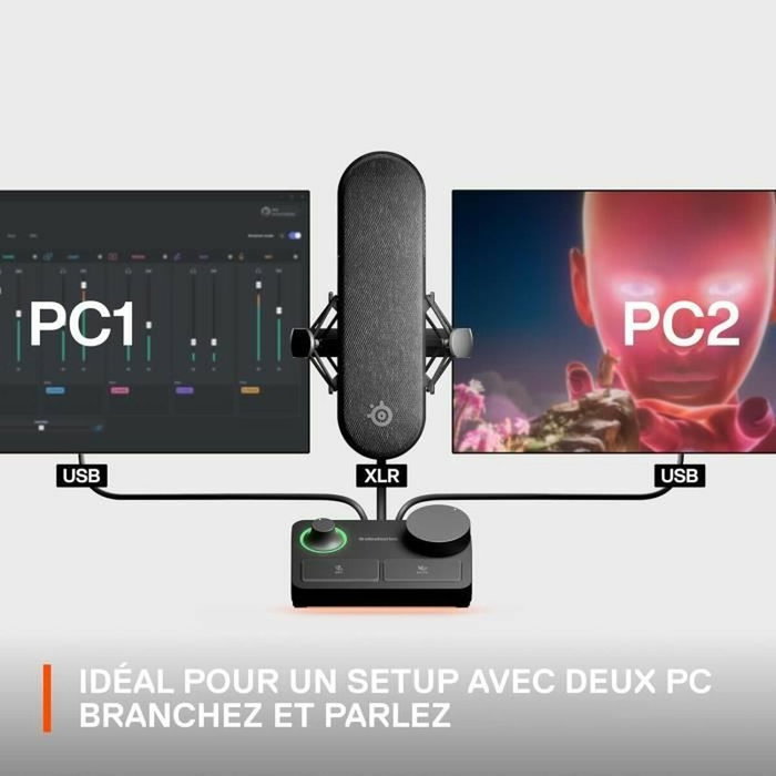 SteelSeries ALIAS PRO Microphone XLR Noir Qualité Studio