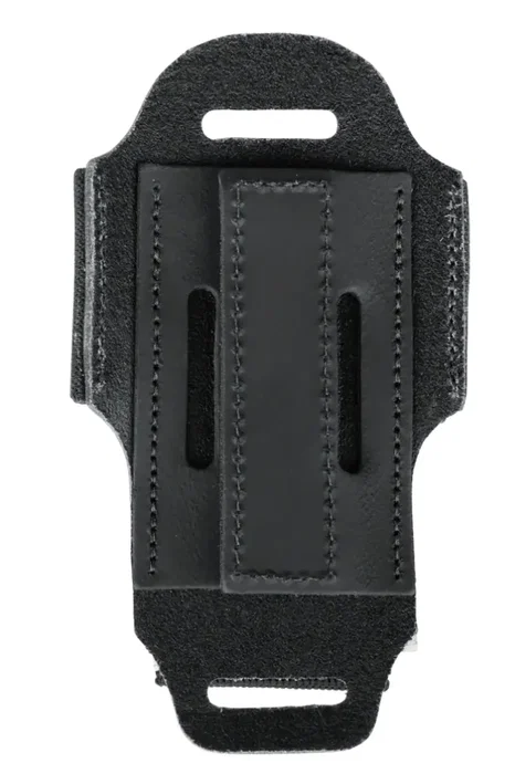 LEVYS Housse pour émetteur sans fil Bodypack en cuir noir