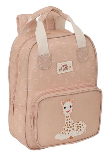 Safta Sophie la Girafe Cookie, Sac à Dos Enfant Adaptable 20x28x8 cm, Recommandé à Partir de 3 Ans