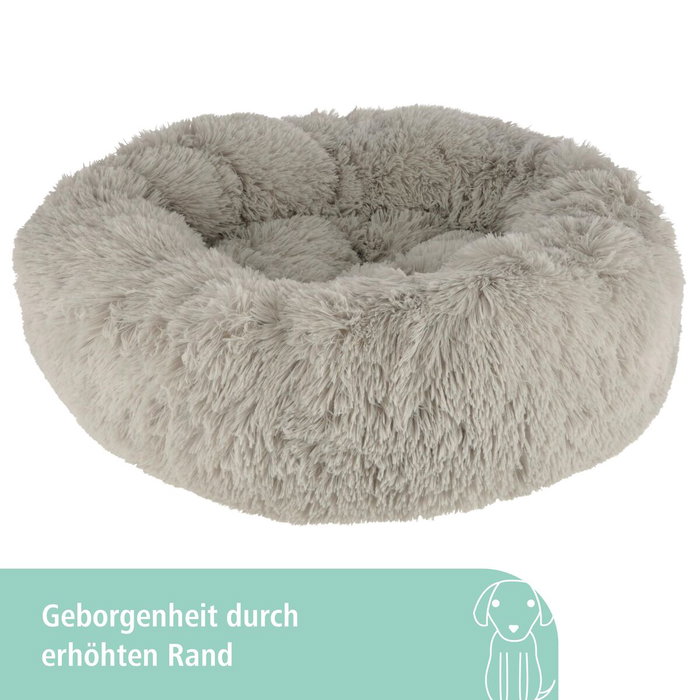 Kerbl Corbeille Fluffy Gris clair Ø76 x 19 cm Kerbl Corbeille Fluffy Gris clair Ø76 x 19 cm
