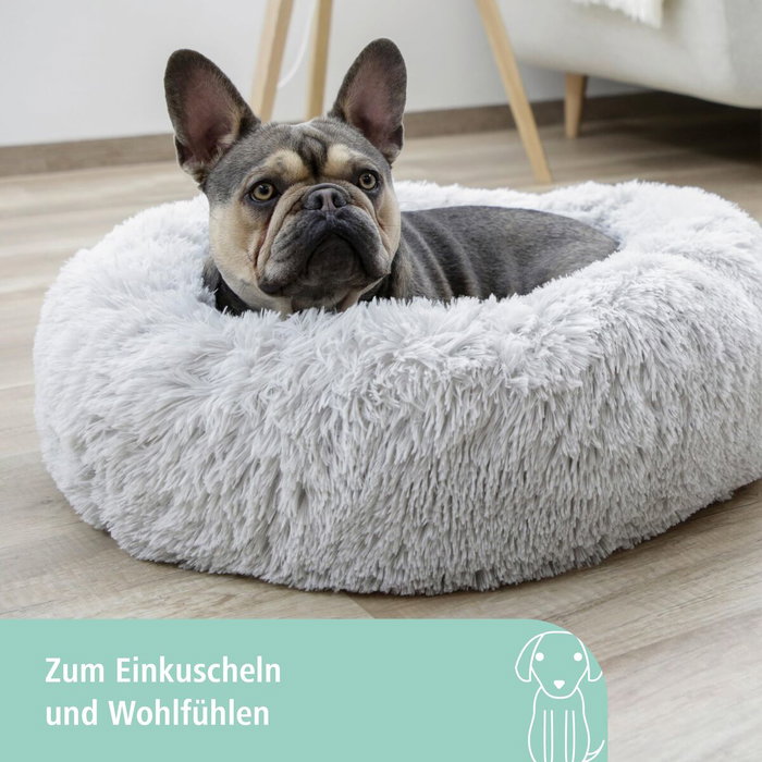 Kerbl Corbeille Fluffy Gris clair Ø76 x 19 cm Kerbl Corbeille Fluffy Gris clair Ø76 x 19 cm
