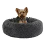 Kerbl Corbeille pour Chien et Chat Fluffy, Doudoune Rond en Forme de Donut Antidérapant Gris Clair 76 x 19 cm, Lavable Machine
