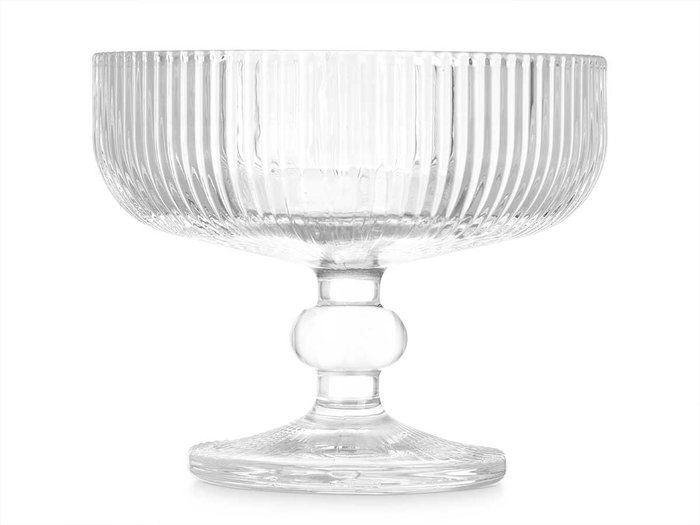 VIVALTO Coupelle à glace transparente à rayures 310 ml