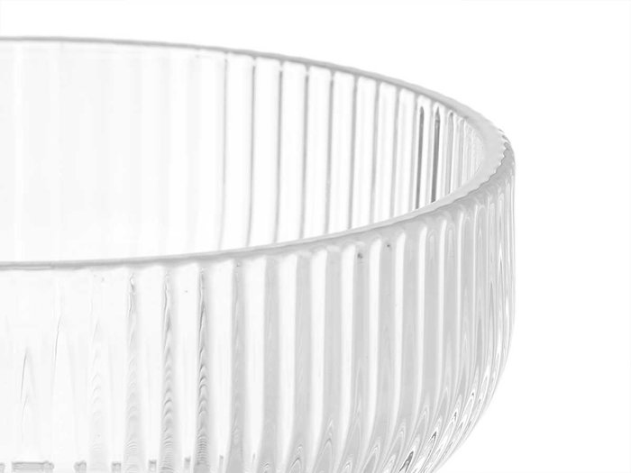 VIVALTO Coupelle à glace transparente à rayures 310 ml