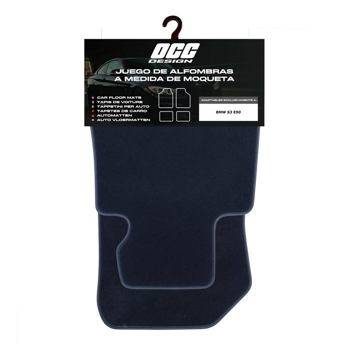 OCC Design Tapis sur mesure pour BMW E90 Série 3 Sedan (2005-2011), 5 pièces, Bleu