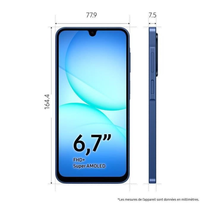 Smartphone Samsung A17 SM-A176B 4 GB RAM 6,7" 128 GB Bleu
