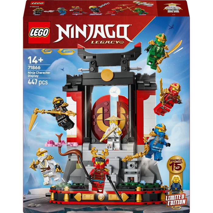 LEGO NINJAGO Exposition de Personnages Ninja 15e Anniversaire 71866