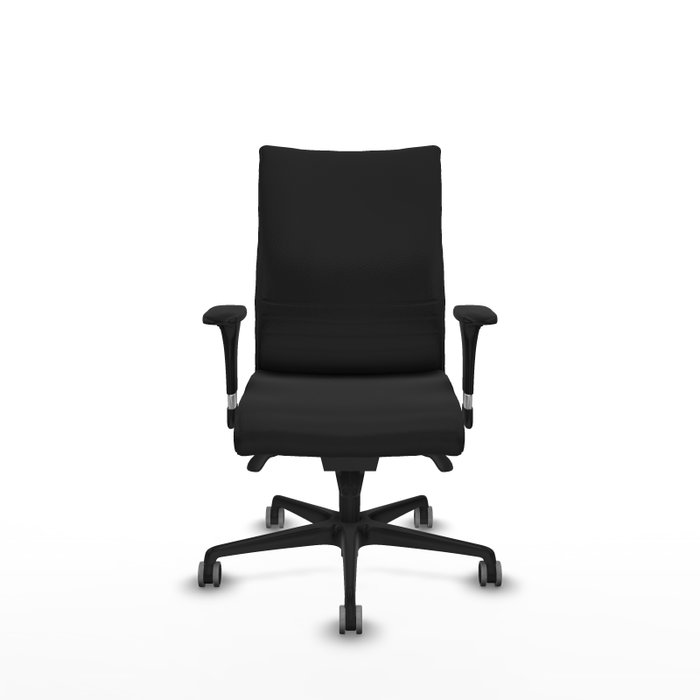 Piqueras Y Crespo Albacete Confidente - Chaise de bureau en similicuir noir avec mécanisme synchrone Piqueras Y Crespo Albacete Confidente - Chaise de bureau en similicuir noir avec mécanisme synchrone