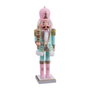 BigBuy Home Décorations de Noël Bleu Rose Soldat 11 x 9 x 38 cm