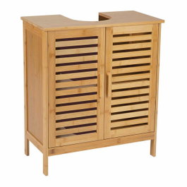Andrea House Armoire sous lavabo en bambou 60 x 30 x 62 cm