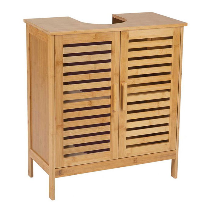 Andrea House Meuble sous lavabo bambou 60 x 30 x 62 cm avec vide sanitaire 20 x 22 cm Andrea House Meuble sous lavabo bambou 60 x 30 x 62 cm avec vide sanitaire 20 x 22 cm
