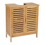 Andrea House Meuble sous lavabo bambou 60 x 30 x 62 cm avec vide sanitaire 20 x 22 cm