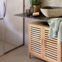 Andrea House Meuble sous lavabo bambou 60 x 30 x 62 cm avec vide sanitaire 20 x 22 cm