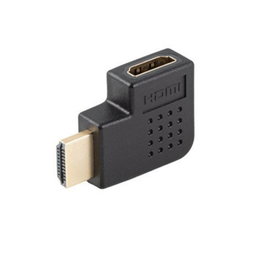 Lanberg Adaptateur HDMI 4K Angle Droit Mâle-Femelle HDMI 2.0 18Gbps HDR Noir
