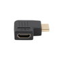 Lanberg Adaptateur HDMI 4K Angle Droit Mâle-Femelle HDMI 2.0 18Gbps HDR Noir