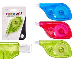 Pincello Cinta Correctora 12 mètres Assortie Couleurs Aléatoires Plastique 11x15x1.5 cm (Set de 36)
