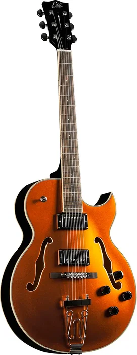 EKO Guitare Électrique Hollowbody Jazz Single Cut Gold - Micros Humbucker, Finition Brillante, Sunburst EKO Guitare Électrique Hollowbody Jazz Single Cut Gold - Micros Humbucker, Finition Brillante, Sunburst
