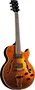 EKO Guitare Électrique Hollowbody Jazz Single Cut Gold - Micros Humbucker, Finition Brillante, Sunburst