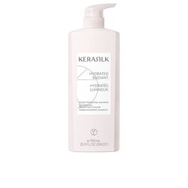 Kerasilk ESSENTIALS Shampooing Protection Couleur Cheveux Colorés, à la Seda Biomimética et Huile de Pépins de Framboise Rouge