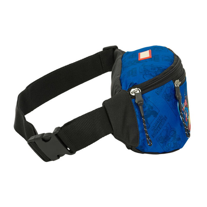 SAFTA Riñonera Avengers Marvel Vengadores, Sac Banane avec Compartiment Principal à Fermeture Éclair, Poche Frontale, Taille 23x9x12 cm
