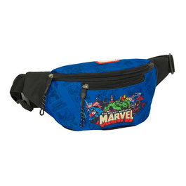 SAFTA Riñonera Avengers Marvel Vengadores, Sac Banane avec Compartiment Principal à Fermeture Éclair, Poche Frontale, Taille 23x9x12 cm