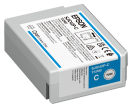 Epson SJIC42P-C / C13T52M240 Cartouche d'encre Cyan pour imprimante