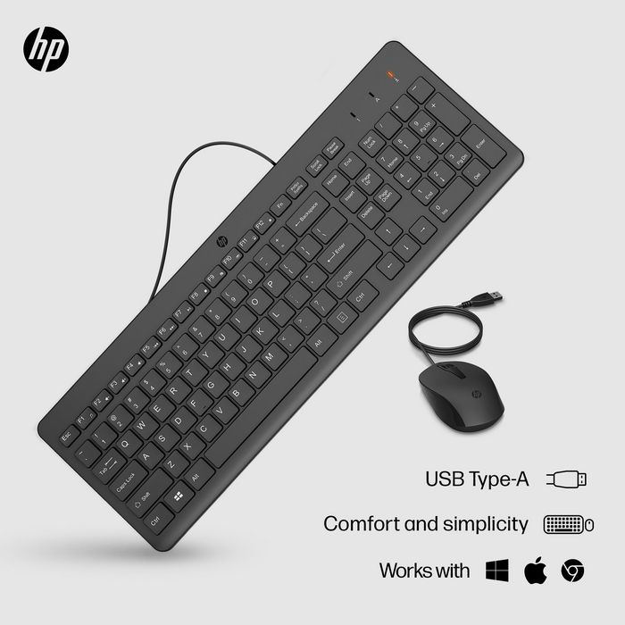 HP 150 Combo Clavier et Souris Filaire USB - Allemand