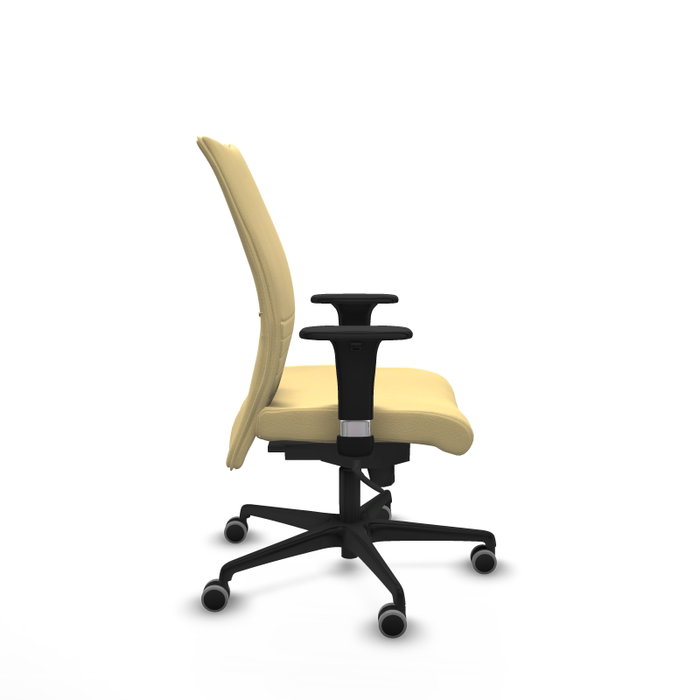 Piqueras Y Crespo Chaise de bureau Albacete, mécanisme Sincro, similicuir crème Piqueras Y Crespo Chaise de bureau Albacete, mécanisme Sincro, similicuir crème