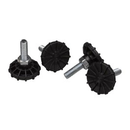 Lanview Pieds à crémaillère en PVC, ensemble de 4 pièces