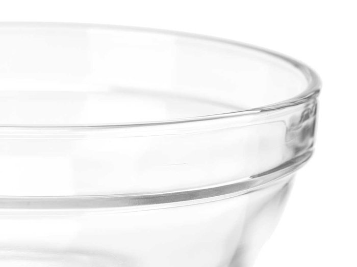 Vivalto Bol en Verre Empilable 14 cm Transparent - Capacité 400 ml (Set de 48)