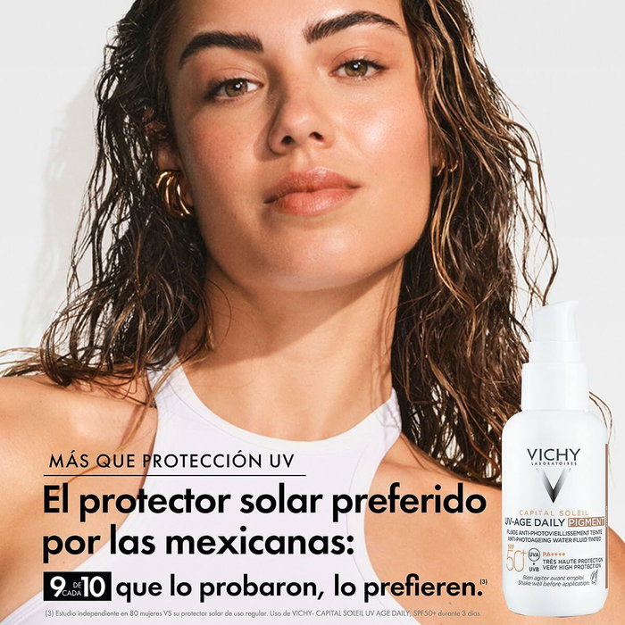 Vichy Capital Soleil UV Age Fluide Solaire Quotidien Teinte Moyenne SPF 50+ 40 ml